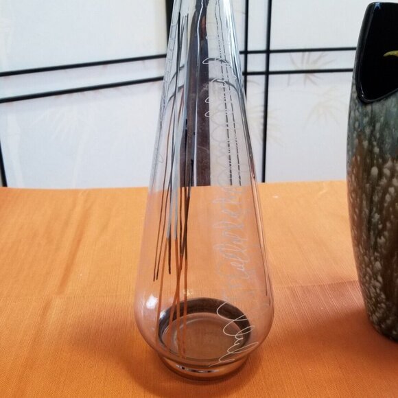 Vintage Scandinavian Smoked Glass Vase - Holmegaard - Picture 4 of 5